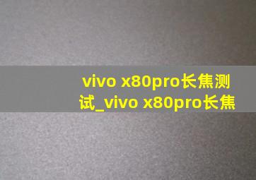 vivo x80pro长焦测试_vivo x80pro长焦